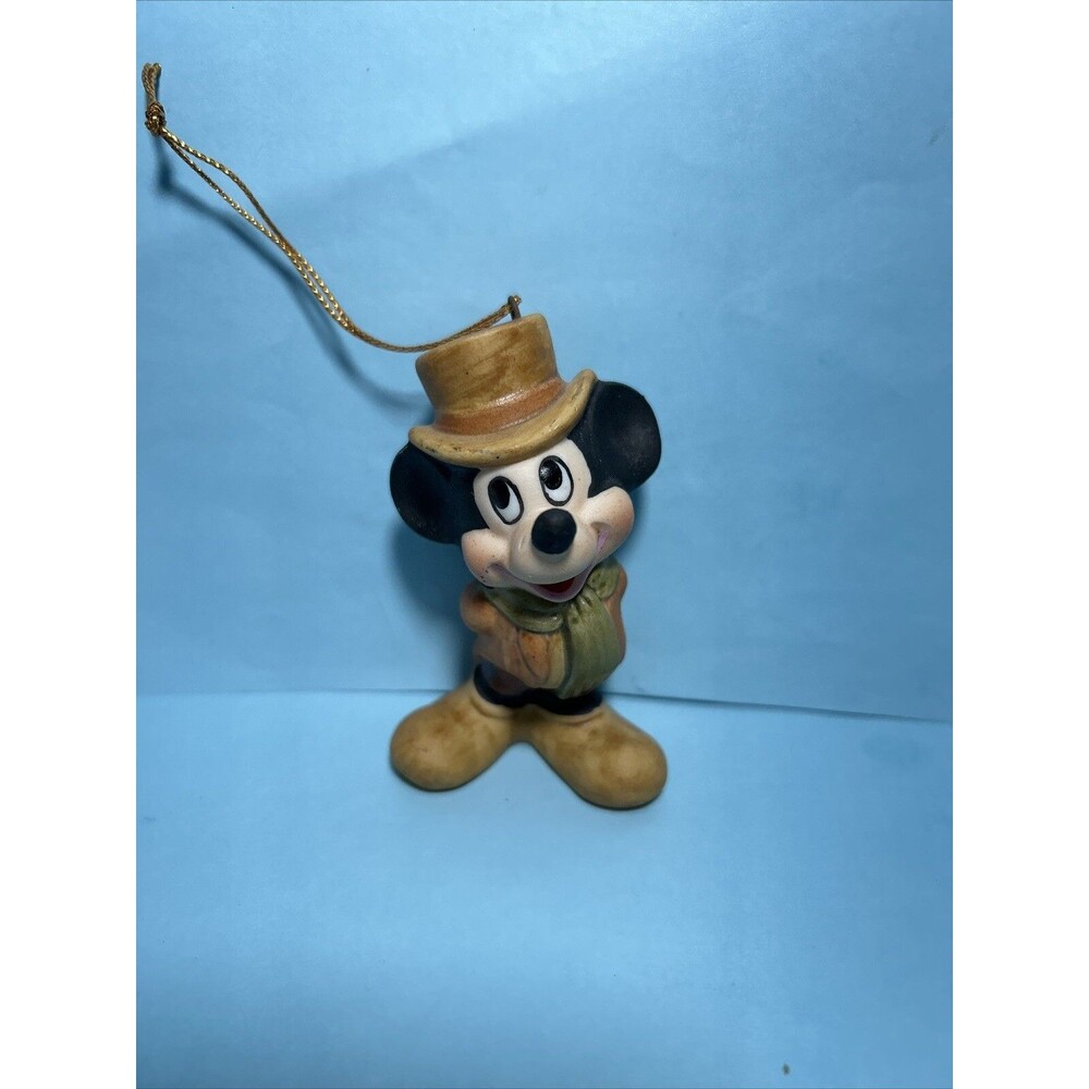 1994 Mickey Mouse Dickens Christmas Carol 3 Inch Porcelain Ornament